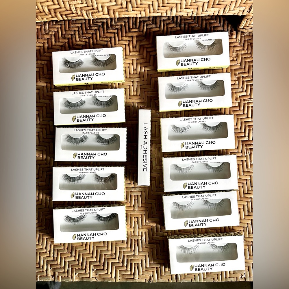 Bundle Hannah Cho Lived In & Lite Lifted Lashes with Adhesive
